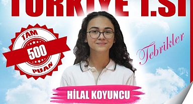 Akhisar'da Hilal KOYUNCU LGS sınavında 500 tam puan ile Türkiye 1.si oldu