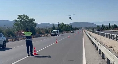 Cayrokopter ile Havadan Trafik Denetimi