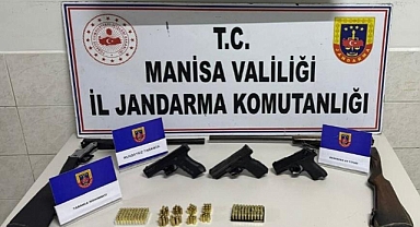 Akhisar'da Jandarmadan Silah ve Mühimmat Operasyonu