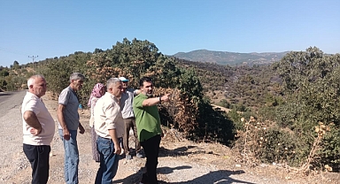 Başkan Ünal Kaplan ve Yönetimi yangın bölgesinde