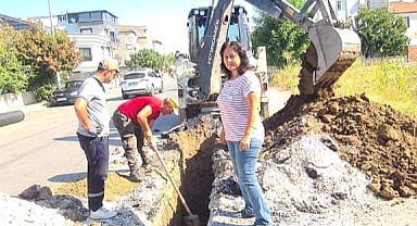 Muhtar istedi Büyükşehir Yağmur suyu Alt yapı çalışması başladı