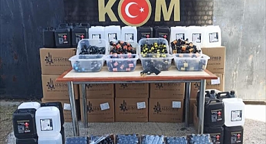 Akhisar'da Kaçak Alkol Operasyonu