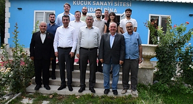 Kaymakam ve Emniyet Müdürü Mermerciler Küçük Sanayi Sitesi'ni Ziyaret Etti