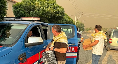 Yörükler Derneği'nden Yangın Seferberliği: Gölete Su Taşıdılar, Kumanya Dağıttılar