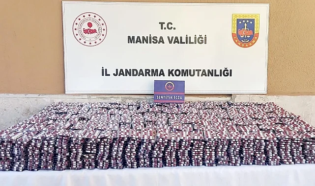 Manisa'da Uyuşturucu Operasyonu: 40 Binden Fazla Sentetik Hap Ele Geçirildi