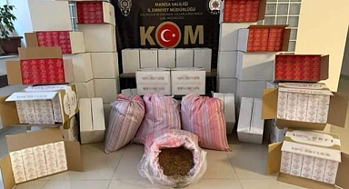 Turgutlu’da Kaçak Tütün Operasyonu: 430 Bin Makaron Ele Geçirildi