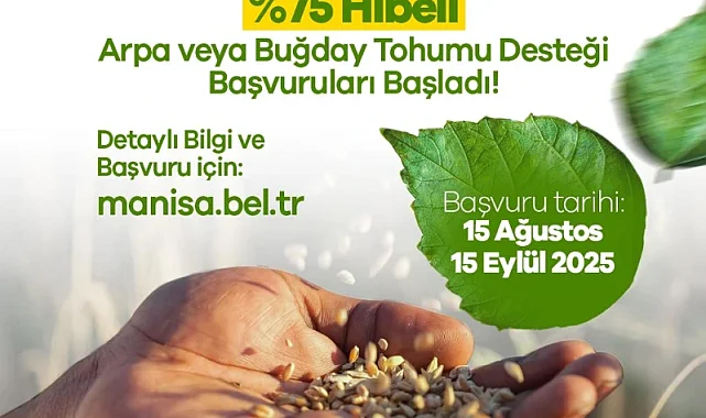 Manisa Büyükşehir'den Çiftçiye Yeni Hibe Programı