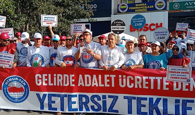 Memur-Sen Manisa: "Yetersiz Teklife Hayır, Adil Zam İstiyoruz"