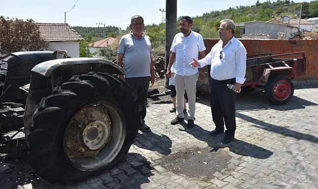 Mustafa Uslu'dan Sarıalan'daki Yangın Mağduruna Destek Sözü