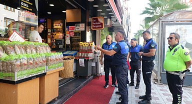 Turgutlu'da Kaldırım İşgali Yapan İşletmelere Denetim