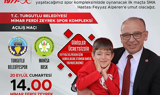 Ferdi Zeyrek Spor Kompleksi'nde İlk Maç Cumartesi Oynanacak