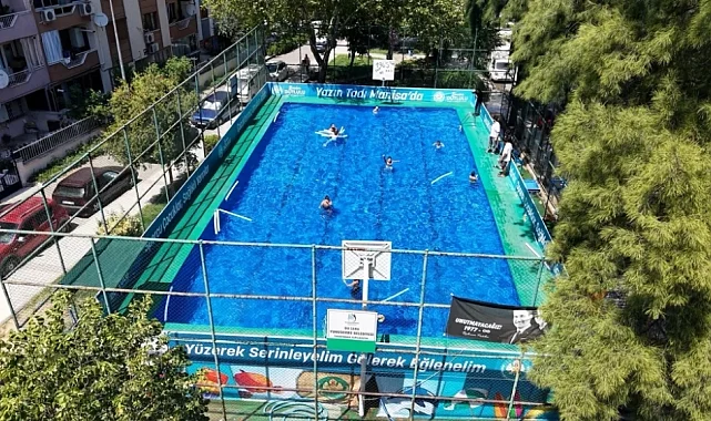 Manisa'da 6 Bin 410 Çocuk Portatif Havuzlarda Yüzme Öğrendi