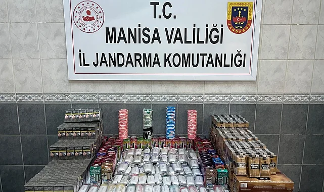 Manisa'da Jandarmadan Kaçak Sigara ve Elektronik Sigara Operasyonu