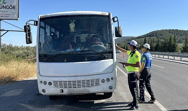 Manisa'da Servis Araçlarına Sıkı Denetim