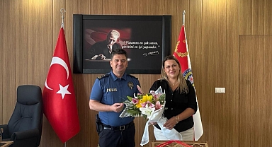 Novada AVM Müdürü Pınar Çakır’dan Emniyet Müdürü Hasan Taşan’a Hayırlı Olsun Ziyareti