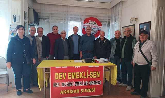 DİSK Devrimci Emekli-Sen Akhisar Şubesi Başkanlığına TurgayKanat Seçildi