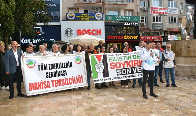 Manisa'dan İsrail'in Sumud Filosuna Saldırısına Tepki
