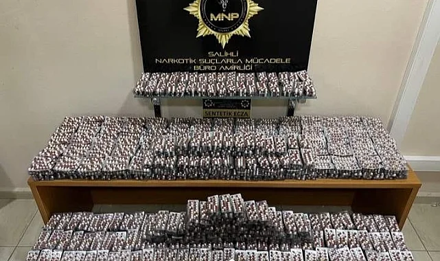 Salihli'de 30 Bin Adet Sentetik Ecza Ele Geçirildi: 4 Şüpheli Tutuklandı