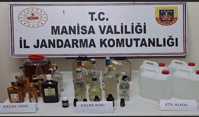 AKHİSAR’DA KAÇAK ALKOL VE TÜTÜN OPERASYONU: