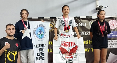 SARUHANLI HALK EĞİTİMİ MUAYTHAİ ŞAMPİYONASINDA FIRTINA GİBİ ESTİ!