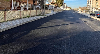 613 Sokak’ta Sıcak Asfalt Çalışmalarında Sona Gelindi