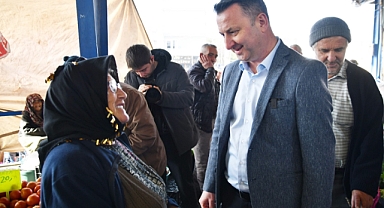 Başkan Kayserili'den Çarşamba Pazarı'na Esnaf Ziyareti