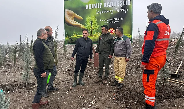 Baybatur'dan orman yangını sonrası 1000 fidan