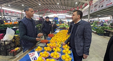 CHP’Lİ BAŞEVİRGEN’E PAZARCI SATAMAMAKTAN, VATANDAŞ ALAMAMAKTAN İSYAN ETTİ