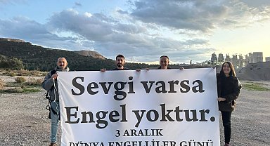 Soma'da Dünya Engelliler Günü için farkındalık uçuşu