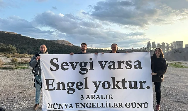 Soma'da Dünya Engelliler Günü için farkındalık uçuşu