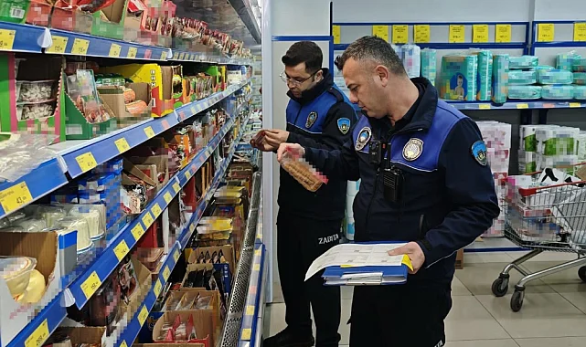 Turgutlu Zabıtasından zincir marketlere sıkı denetim