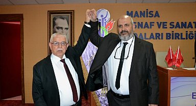Ahmet Akçın Manisa Ayakkabıcılar Odası'nda güven tazeledi