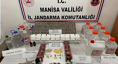 Akhisar'da yılbaşı öncesi kaçak alkol operasyonu