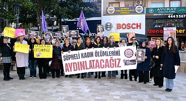 Manisa'da kadın cinayetlerine isyan: "Yaşamak istiyoruz"