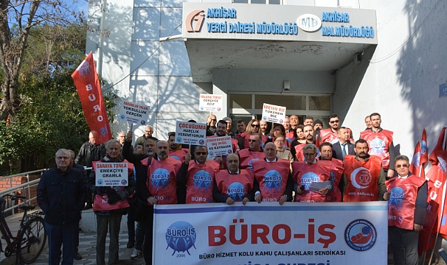  BÜRO-İŞ SENDİKASI VERGİ DAİRESİ BİNASININ DURUMU KONUSUNDA AÇIKLAMADA BULUNDU