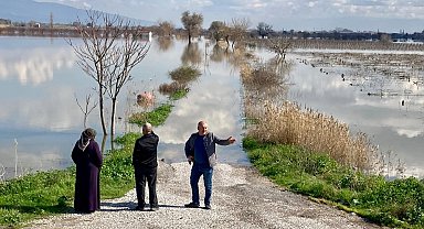 Gediz Taştı, Ovada Hayvanlar Mahsur Kaldı