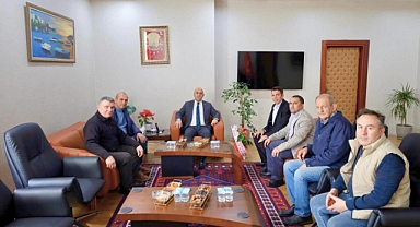 Marangozlar ve Mobilyacılar Odası’ndan Kaymakam Mustafa Can’a Ziyaret 