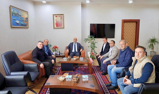 Marangozlar ve Mobilyacılar Odası’ndan Kaymakam Mustafa Can’a Ziyaret 