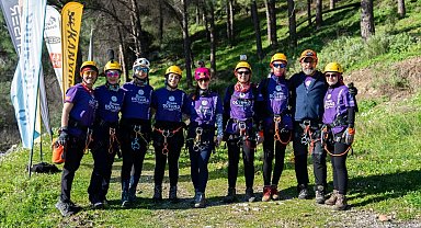 Kadın Sporcular 8 Mart'ta Gelin Uçtu Kanyonu'nu Geçti