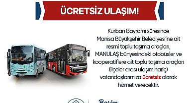 Büyükşehir'den Bayramda Ulaşım Hizmeti