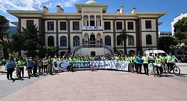 Manisa'da Yeşilay'dan Sağlıklı Yaşam İçin Bisiklet Turu